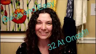 Easy 32 at a Time Half Square Triangles HSTs