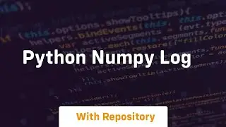 python numpy log