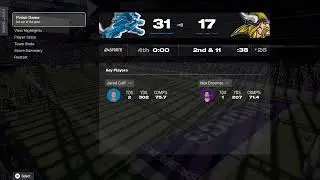 Madden 26 simulation. Week: 16 Lions Vs Vikings. *NO COMMENTARY*