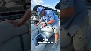 Pontoon Winterization Basics: Air Out Your Anchor Compartment #shorts #boat #pontoon