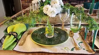 Green Tablescapes in 4 Different Styles for SPRING | St Patrick's Day Tablescape #decoratewithme