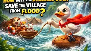 How will the disabled duck save the village_ Kids Animation Movie _motivational story