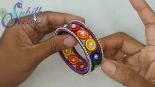 Silk thread bangles | Donut bangle | [DIY] | @Suhith Creations