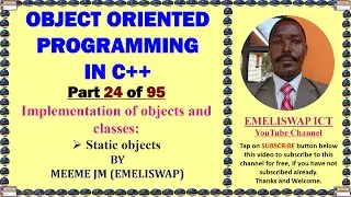Static Objects In Implementation of Objects and Classes in C++ OOP