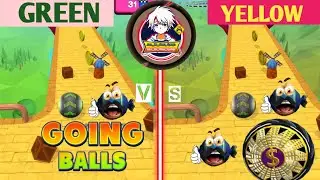 Going Ball  Green vs Yellow Challenge 😉😉 #video #viralvideo #goingballs 