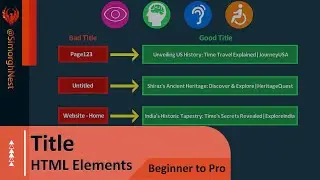 HTML Tutorial - Beginner to Pro - 005 - The title Element