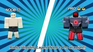 Roblox Wrestling Legends Simulator !!! Grinding 1M Strength 😱 Noob to Pro