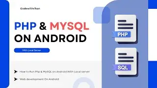 How to run PHP & Mysql on android | local server | Web devlopment on android | IDE for coding |