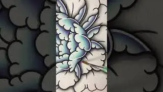Tattoo Flash Peony #tattooflash #timelapse #painting #lofi