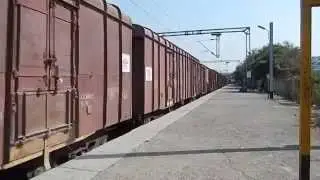 KYN WDG-4 BCNA Crossing Boisar-Vasai-Diva Push Pull DMU @ Kopar Station Central Railway!!