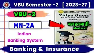 🔥 Minor Banking and insurance vbu Semester 2 | Most v.vi Questions| vbu Sem 2 Indian Banking System