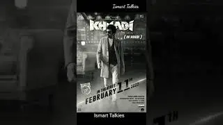 Khiladi Hindi Poster🔥🔥🔥| Mass Maharaja RaviTeja 💞| DSP 🎼| #shorts