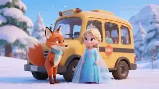 Elsa and the Frost Fox Bus ❄️🦊🚌 | Magical Kids Nursery Rhyme Adventure