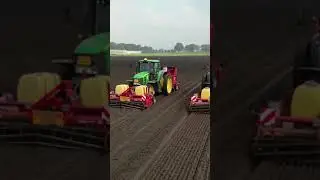 Episode 4  Two vehicle navigation and grid operation, sowing potatoes can also be fun #tractor