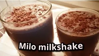 Simple Milo milkshake at home/tasty quarantine milkshake