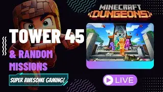🔴 LIVE NOW! TOWER RUN 45, DAILY TRIALS & RANDOM MISSIONS | Apocalypse Mode | Minecraft Dungeons