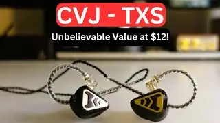 CVJ TXS IEMs: Unbelievable Value at $12! (Resin Shells, Dual Dynamic Drivers, & 3 Tuning Modes!)