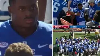 Duke Player Kobe Smith Suffers Serious Injury in Sun Bowl | Shocking Moment on the Field 🏈🚑
