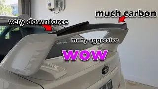 MAKING THE BACK OF THE STI MORE AGGRESSIVE - CARBON GURNEY FLAP & BADGE DELETE