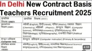 #DELHI GUEST TEACHER VACANCY 2025#PGT,TGT,PRT,NTT#FREE ONLINE APPLICATION / WALK IN INTERVIEW