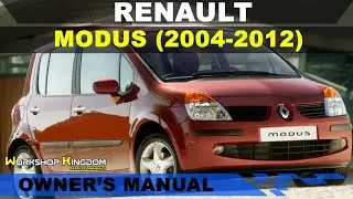 RENAULT MODUS (2004-2012) Owner's User Manual - English - PDF Download