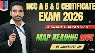 Map Reading NCC MCQs for B & C Certificate 2026 | मानचित्र अध्ययन Important Questions | Proud NCC