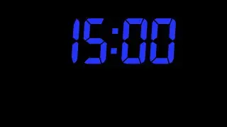 15 Minute Countdown Timer - Digital Blue&mdash; Silent + End Alarm | NoAds