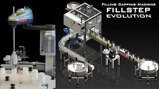 FILLSTEP-EVO - New Robotic Filling Capping Machine - Nuova Riempitrice Tappatrice Robotizzata