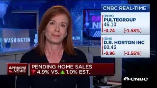 Pending home sales down 4.9% vs. a 1.0% increase expected