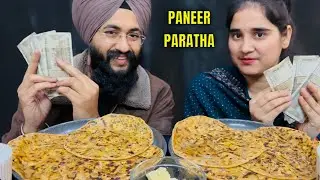Paneer Paratha Challenge 😱 | 3 Round Food Challenge | ₹500 Per Round | Food and Travel by Preet Raj