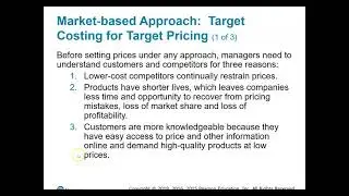 Pricing Decisions and Cost Management