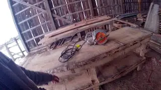 Making another work table from maple slabs with a Fred W. Wappat saw