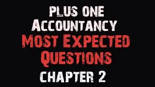 plus one accountancy most expected question 💯important