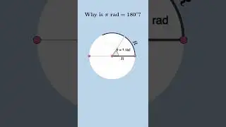 Why Is Pi radian=180&deg;#maths #mathematics #science #books