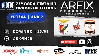 BENFICA x RIVER DO BELEM  | FUTSAL - SUB 7
