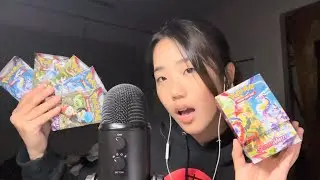 ASMR Pokémon Booster BundleUnboxing: plastic & cardboard sounds, whispered rambling