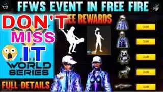 FREE FIRE WORLD SERIES 2021 EVENT FULL DETAILS|| FFWS EVENT-Garena free fire