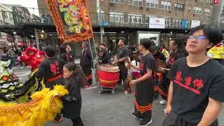 New York Choy Lay Fut Lion Dance Team Sick Beats @Double10Parade