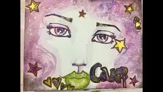 Jane Davenport Artomology die cuts page step by step tutorial 