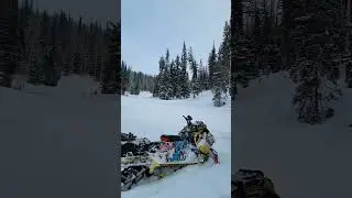 Snowmobiling in the Utah Mountains