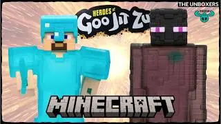 Фигурки Minecraft Steve & Enderman Heroes of Goo Jit Zu от Moose Toys
