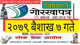 Gorkhapatra Wednesday 2079 । NEPAL KNOWLEDGE । @loksewagyan @LoksewaTayari @GKIQLoksewaPlus