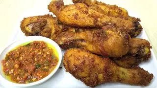 Cara mudah membuat ayam goreng ungkep bumbu marinasi desaku dan sambel korek