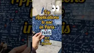Top 4 Paris Apps for City Travel #solotravel #paris #france #citytour #paris2024 #topapps #france24