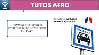 COMMENT TELECHARGER L'ATTESTATION DE COVOITURAGE EN LIGNE ?