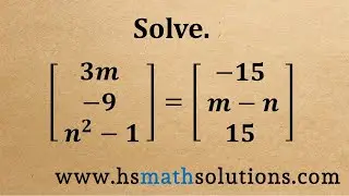 Solving Equations with Equivalent Matrices (Example)
