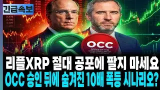 [XRP 전망]리플XRP 절대 공포에 팔지 마세요 OCC 승인 뒤에 숨겨진 10배 폭등 시나리오?