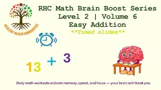 Brain Boost Math | Level 2 | Volume 6 | Easy Addition
