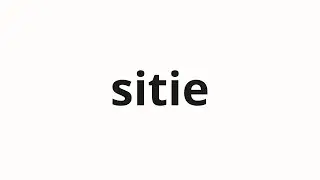 How to pronounce sitie | 시티에 (To the city in Korean)