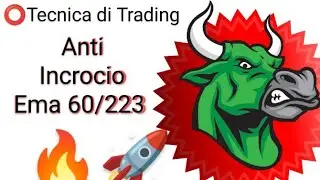 ⭕Anti Incrocio ema 60/223 | 💥Tecnica di Trading | Tutorial